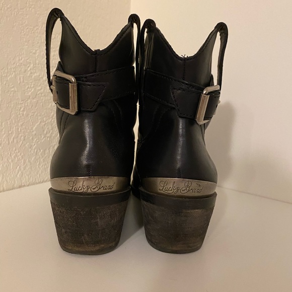 (NWOB) Lucky Brand Leather Booties - Picture 2 of 3